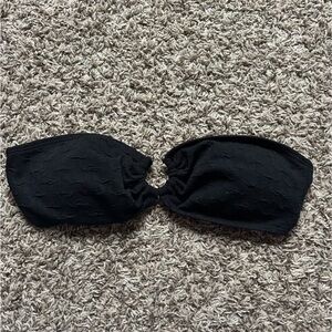 SHEIN Black Bandeau Bikini Top